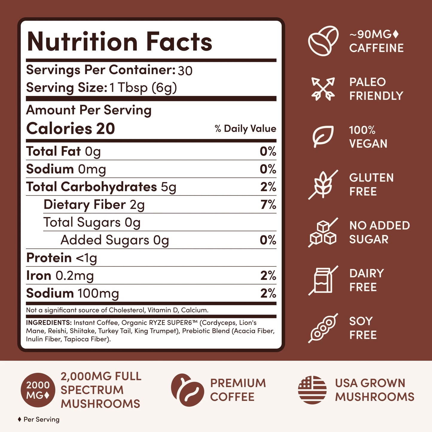 Mushroom Coffee House Blend 30 Servings