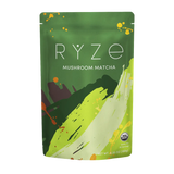 RYZE Mushroom Matcha — Organic Instant Matcha Latte with Lion's Mane & King Trumpet, 30 Servings